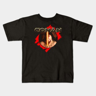 Conan Rage (Black Print) Kids T-Shirt